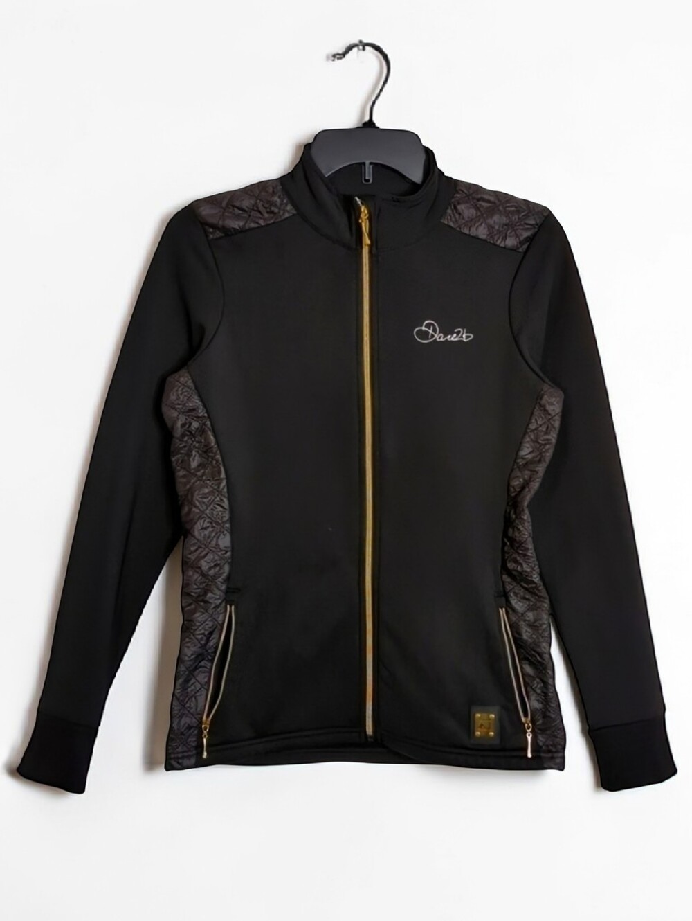 DARE 2b Entwine Core Stretch Black Full Zip Track Jacket Size 8